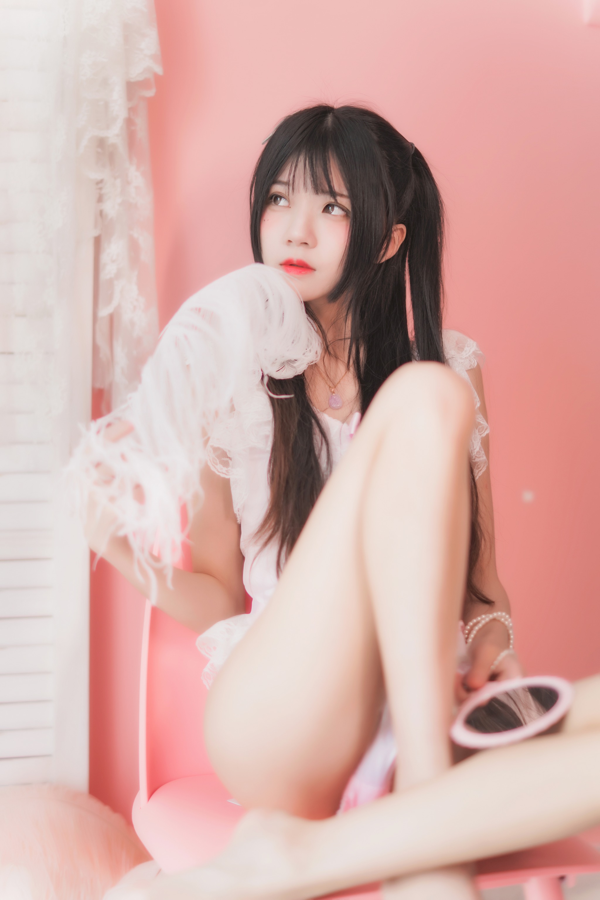 图片[1]-桜桃喵 – NO.017 冬眠 粉色浴缸 [57P]-XikXak